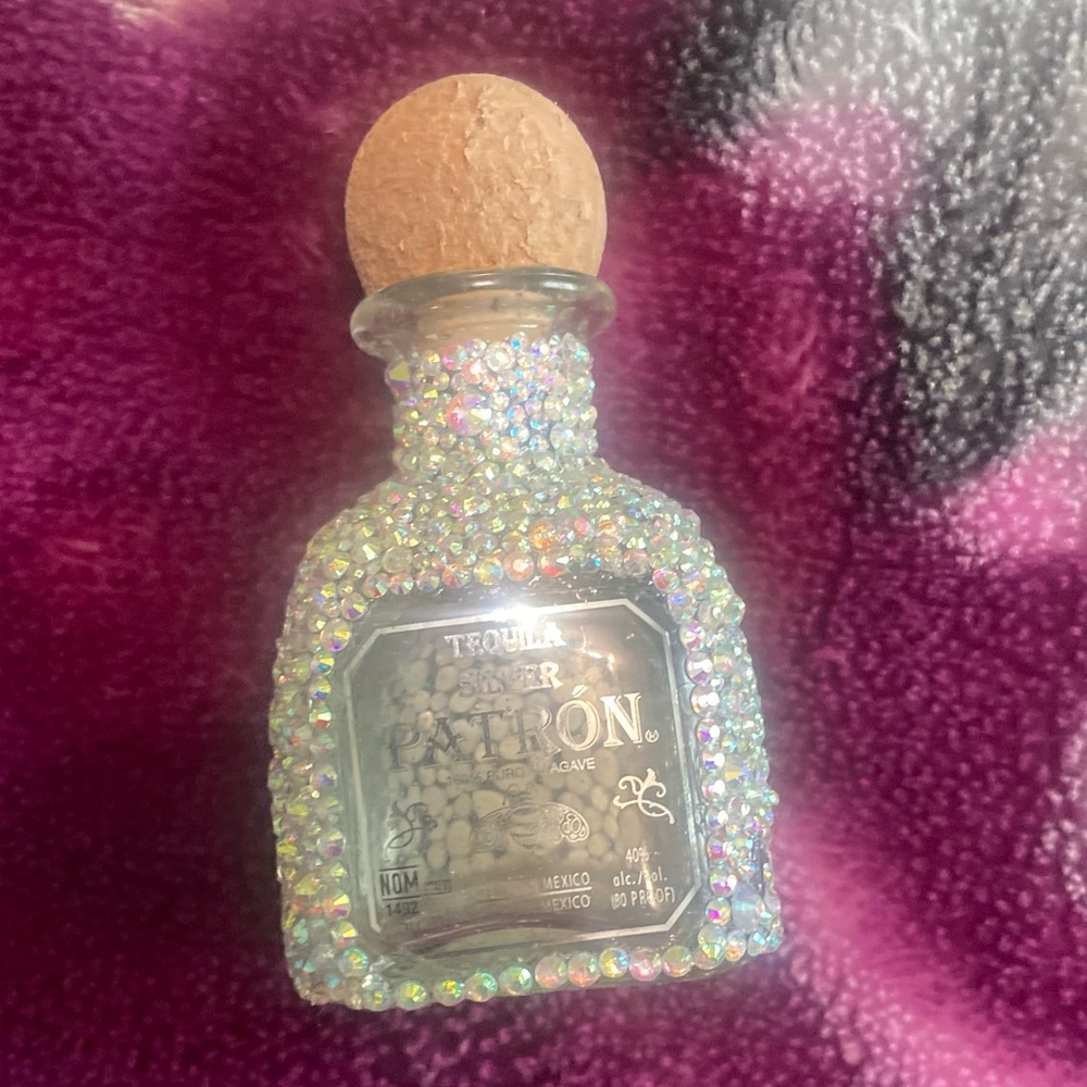 Glamorous Bling out Mini patron bottle